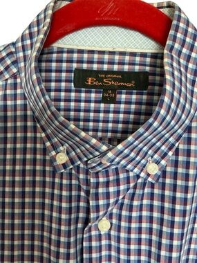 Button Down Shirt, Ben Sherman 100% cotton, made in Bangladesh Sz 34-35 (16).